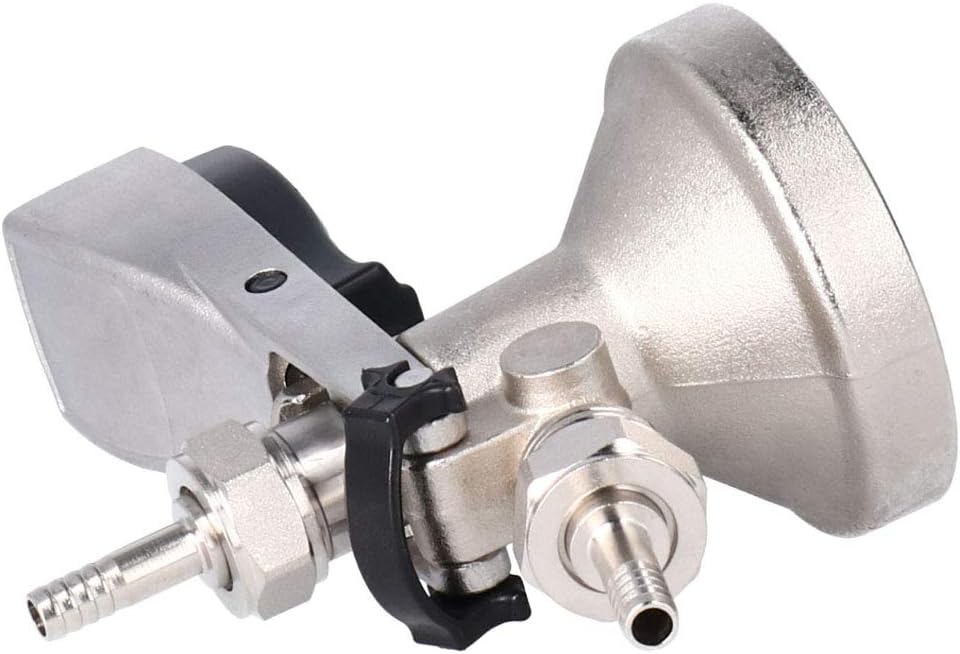 Hapivida G5/8 G Type Keg Coupler, 304 Stainless Steel Beer Keg Tap Coupler Keg Tap Dispenser Kegerator Part Home Brewing Accessory