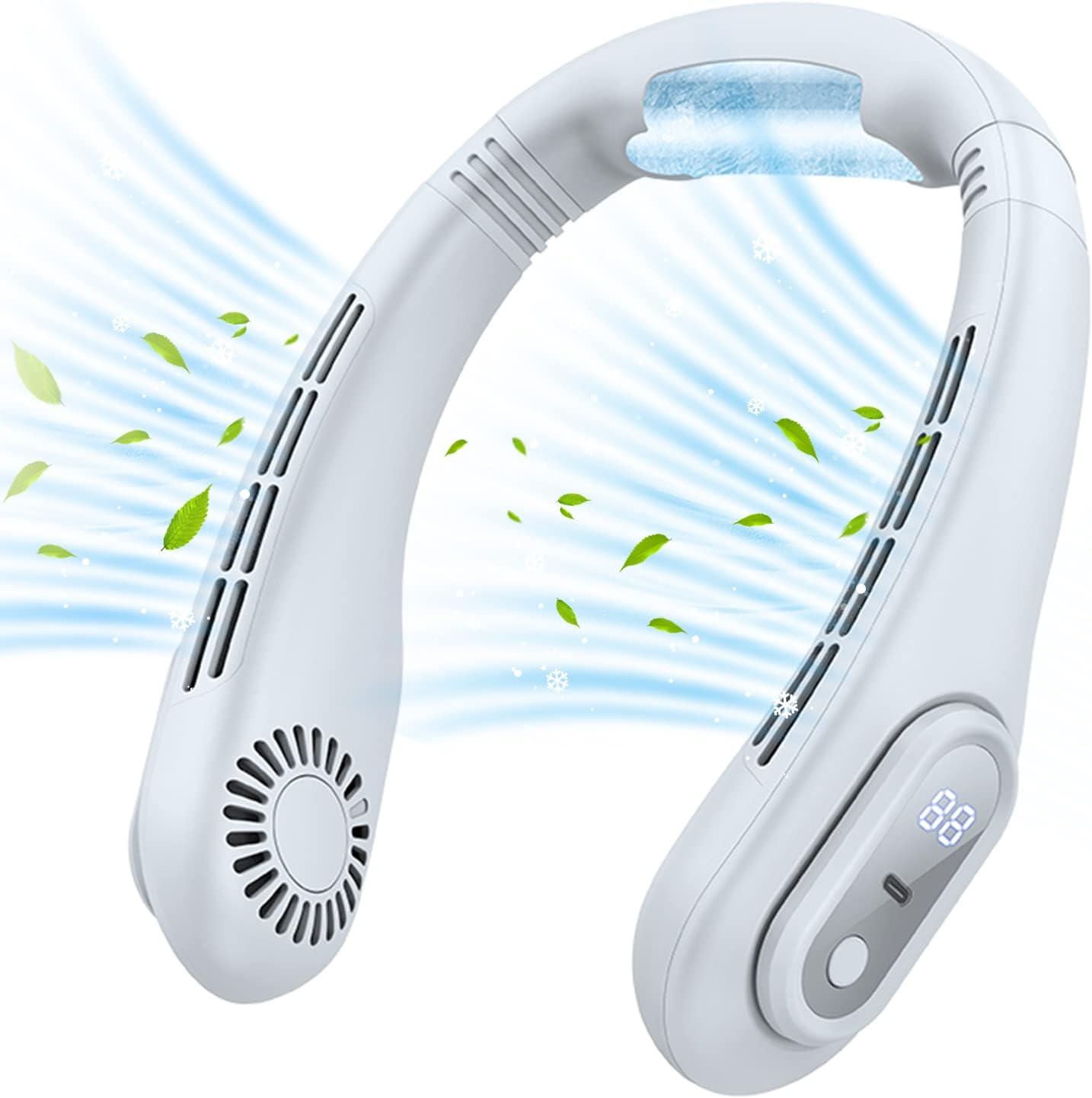 Zeeyh Personal Air Conditioner Neck Fan Builtin Refrigerating Chip