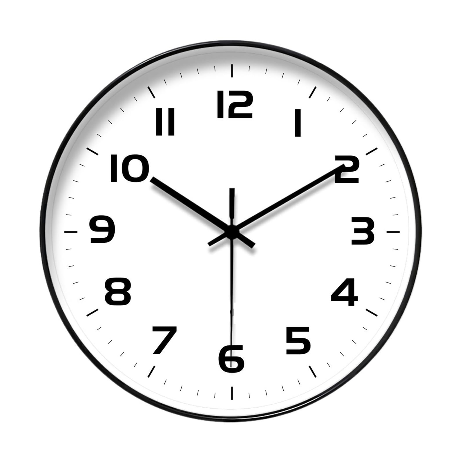 Horloge murale de 12 pouces sans tic-tac pour éliminer les bruits du salon