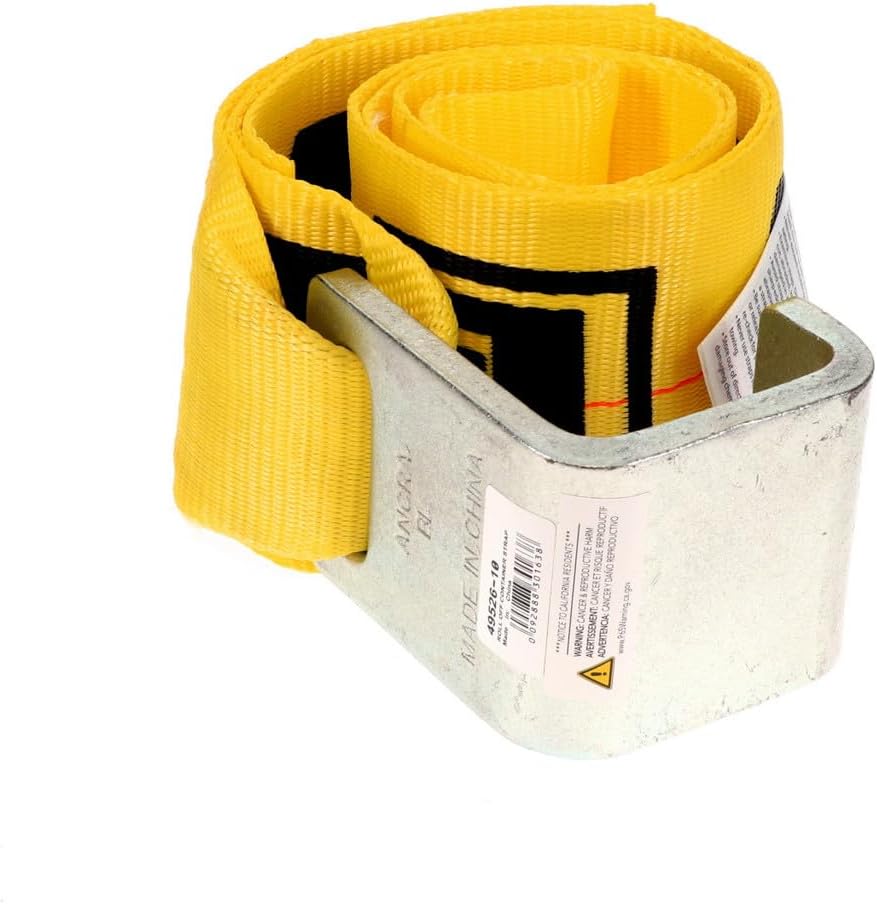 Ancra 49526-10 Strap (4" x5', with 48968-11 Container Hook and Plain Web End for Roll Off Containers)