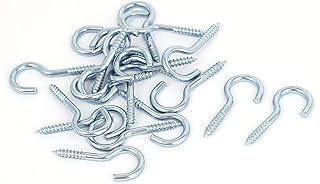 Aexit Garden Vine Quality Parts Wire 3mm Dia Thread Zinc Coating Screw Eye Hook Eyelet Bolt 20pcs Model:17as193qo361