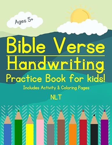Bible Verse Handwriting Practice Book for Kids
