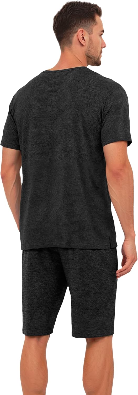 Bottoms Out Holiday Short Lounge Chill Set (US, Alpha, Large, Regular, Regular, Black)