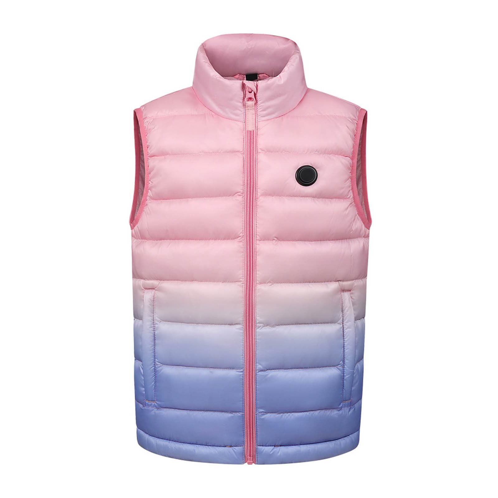 Générique Vêtements Chauffant Enfant avec USB Smart thermostatique à 3 zones – Veste Chauffante à capuche sans manches pour Filles et Garçons avec Technologie de Chauffage Améliorée