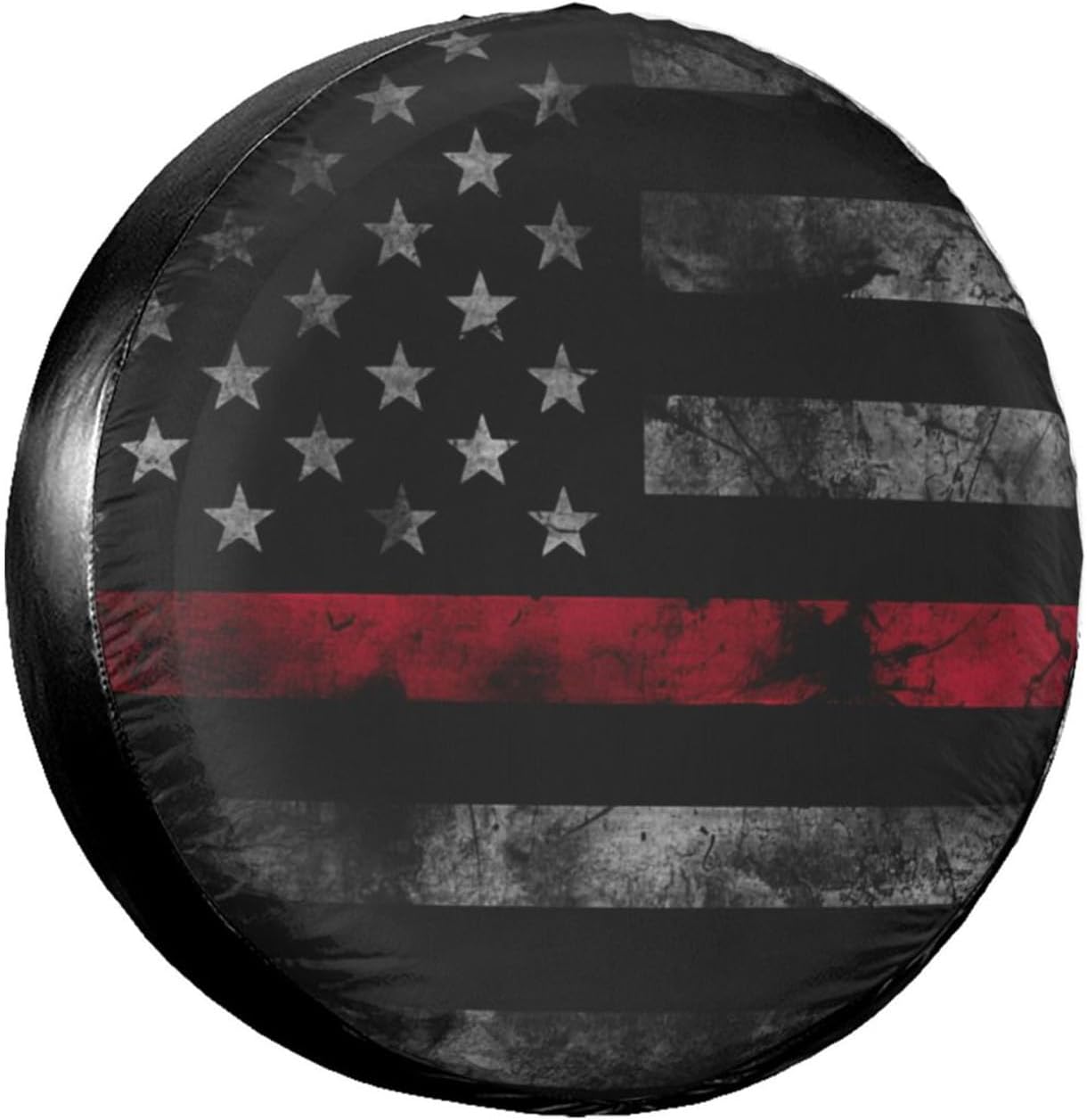 Spare Tire Cover American Flag Waterproof and Dustproof RV Spare Tire Cover for Trailers SUV Travel Truck Camper Wheel Cover 14 Inch