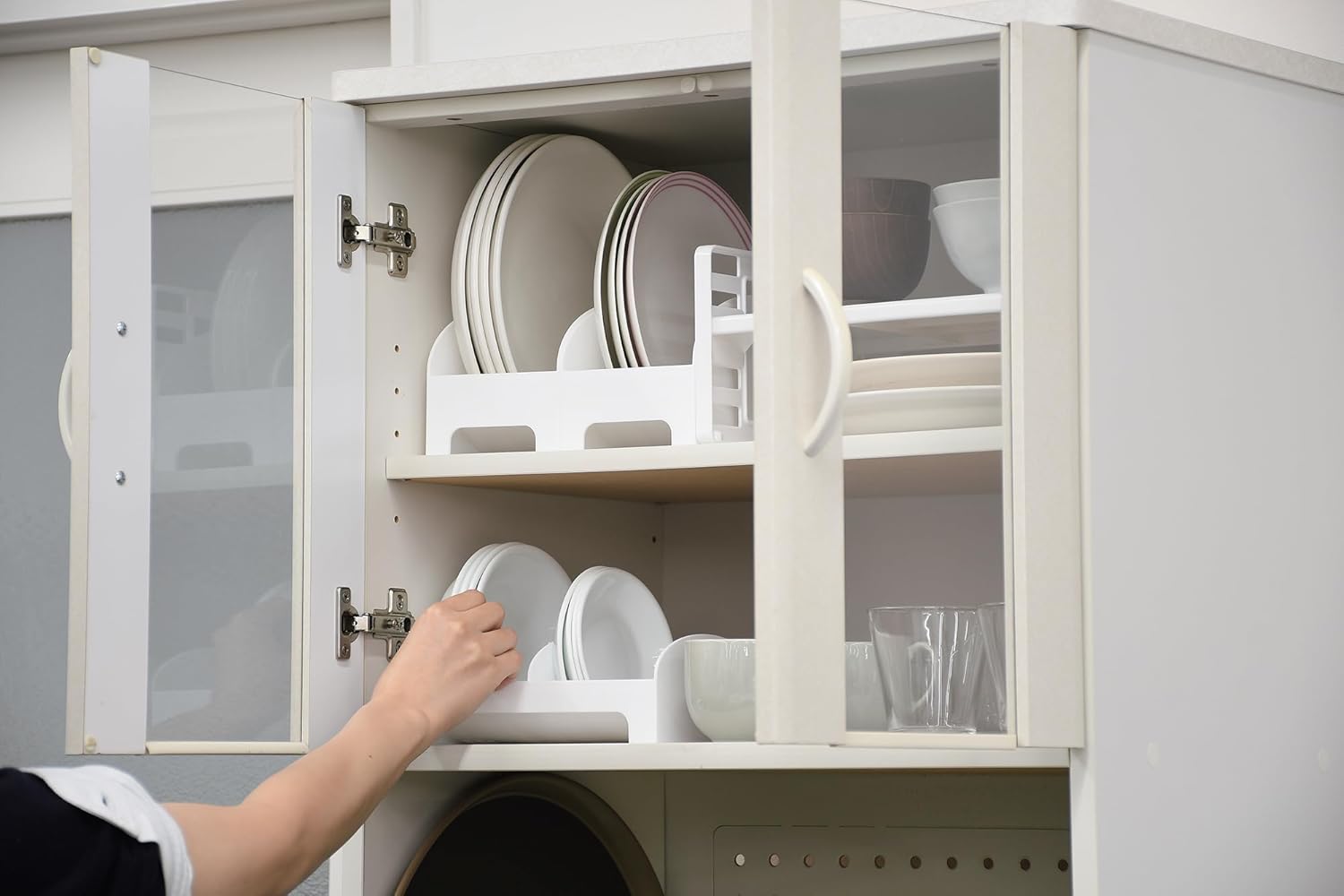 Pearl Metal HC-965 Storage Dish Stand, Plate Stand, Small (Stores Dishes up to 5.5 inches (14 cm) Diameter) Cabister