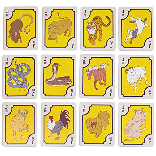 Baraja de 156 cartas estilo Mahjong americano miniatura 4