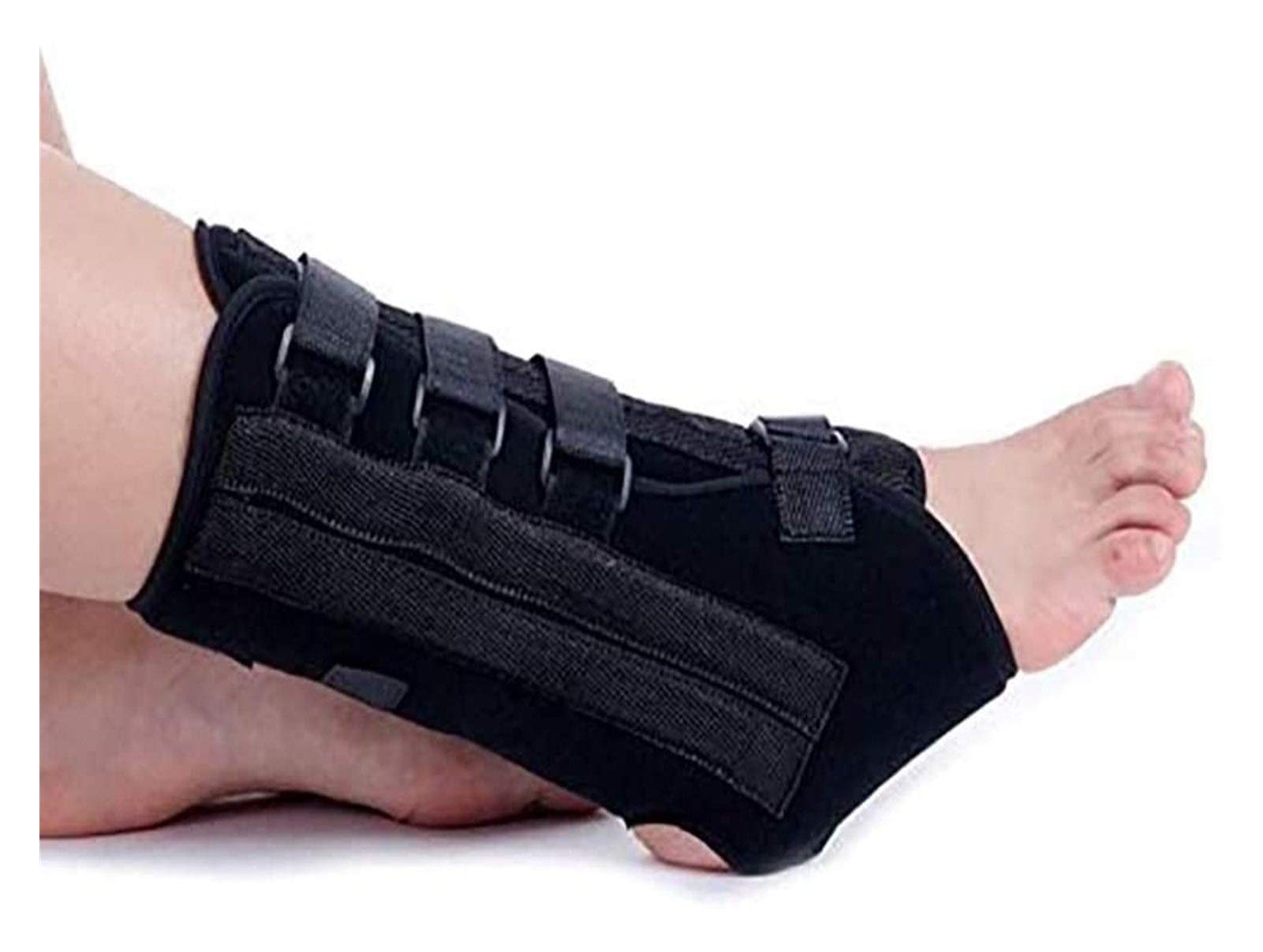 Ortesi regolabile per piede cadente, fascia per caviglia, sollievo dal dolore, fascite plantare, barre stabilizzatrici, ortesi correttiva, aiuta a migliorare l'equilibrio e la forza delle gambe,
