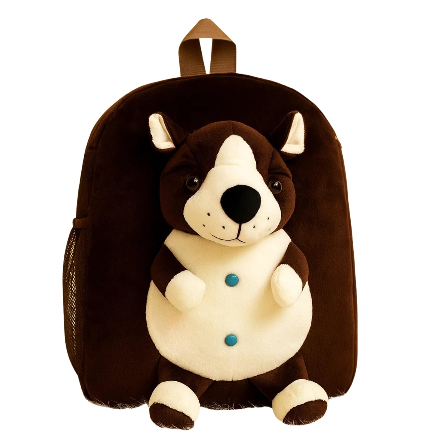 Kids Dog Soft Toy Backpack | Animal Plush Toddler Bag for Boys & Girls | Cute Cartoon School Bag for Kindergarten, Picnic, Travel | Lightweight & Comfortable