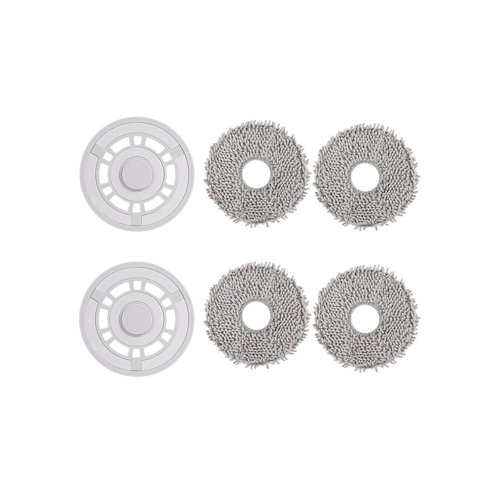 VIXWDRUTY Compatible For Xiaomi，Compatible For Omni，Compatible For Dreame，L10s Ultra S10 S10 ProX10 B101CN Mop Cloth Robot Vacuum Pads Holder Accessories(6PCS)