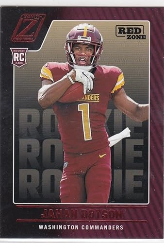 Football Trading Card NFL 2022 Panini Zenith Red Zone #110 Jahan Dotson NM Near Mint RC Rookie Commanders