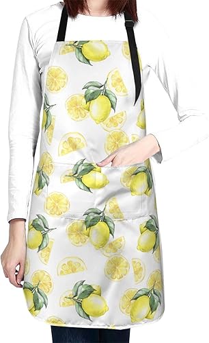 Waldeal Delantales de decoración navideña para hombres y mujeres delantales divertidos con bolsillos para chef mamá papá esposa esposo e hija