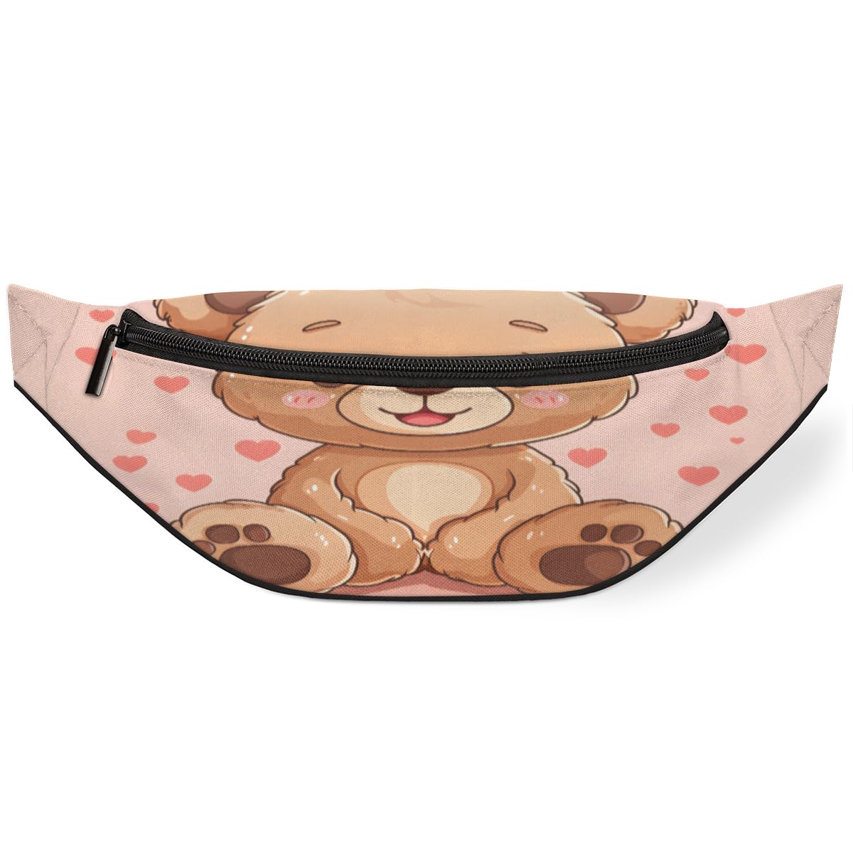 Love Cute Bears Fanny Pack for Women Men Waist Pack Crossbody Bag with Adjustable Belt for Travel Hiking Running Cycling Festivals