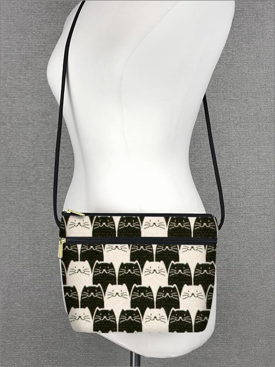 Image of Danny K. Women's Tapestry Zipper Purse Crossbody Handbag, Adjustable Cord, Handmade in USA