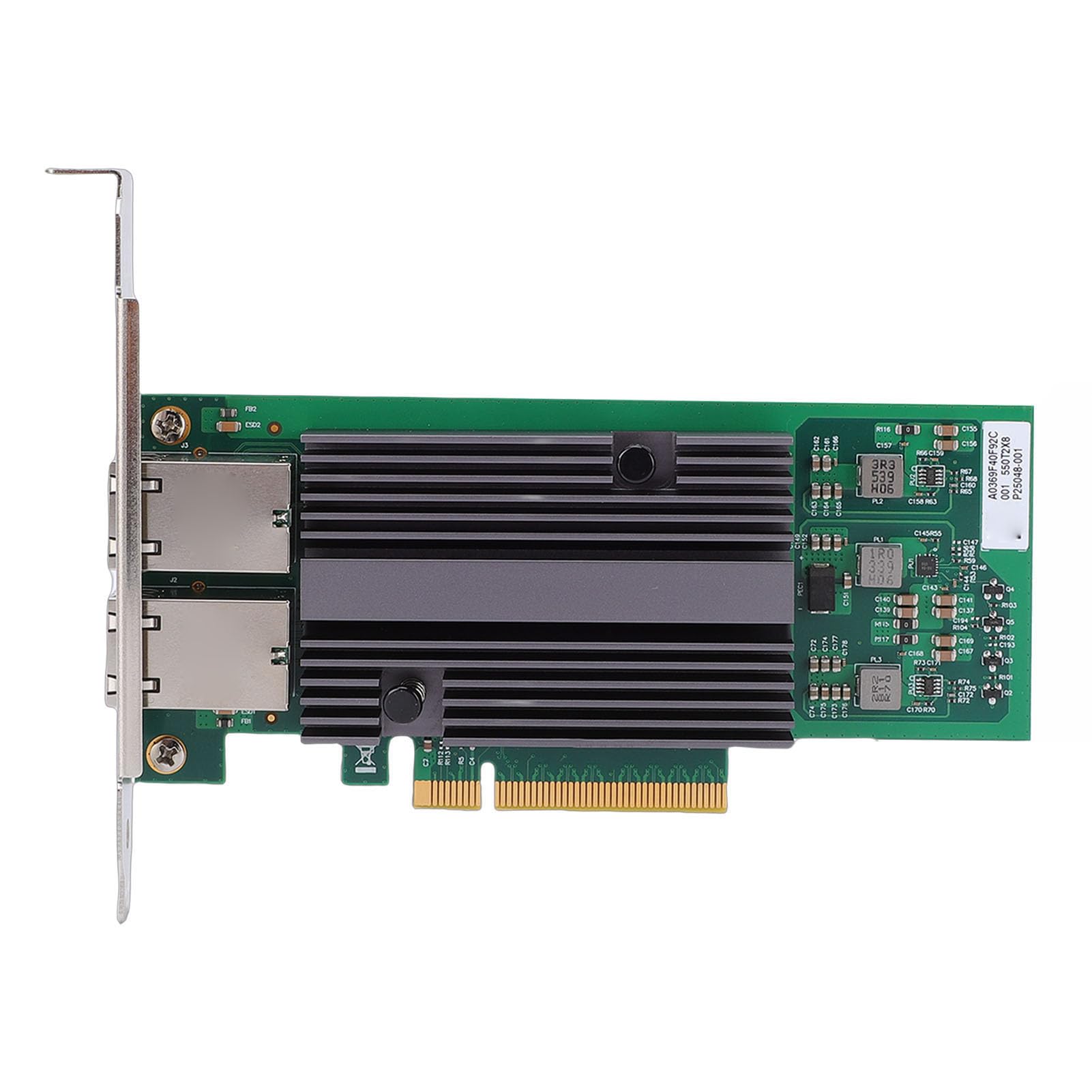 Fabater Podwójne Porty RJ45 Karta Sieciowa 10 Gb Niski Pobór Mocy Karta Sieciowa PCIE X8 dla Systemu Server z zaawansowaną technologią Zarządzania energią