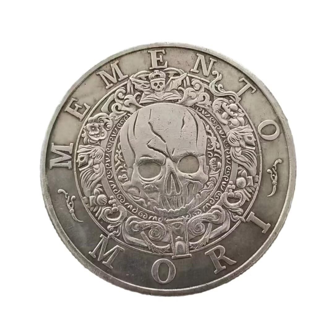 YIQILAFADA Memento Mori Medal Carpe Diem Stoicyzm Pamiątkowe Monety Hobo Moneta dla kolekcjonera
