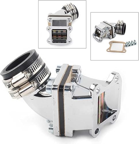 Miniatura 4 de FSFY - Repuesto de junta de interfaz de válvula de entrada de carburador de motocicleta negro para HONDA DIO 50182728, carburador de período, DIO 50