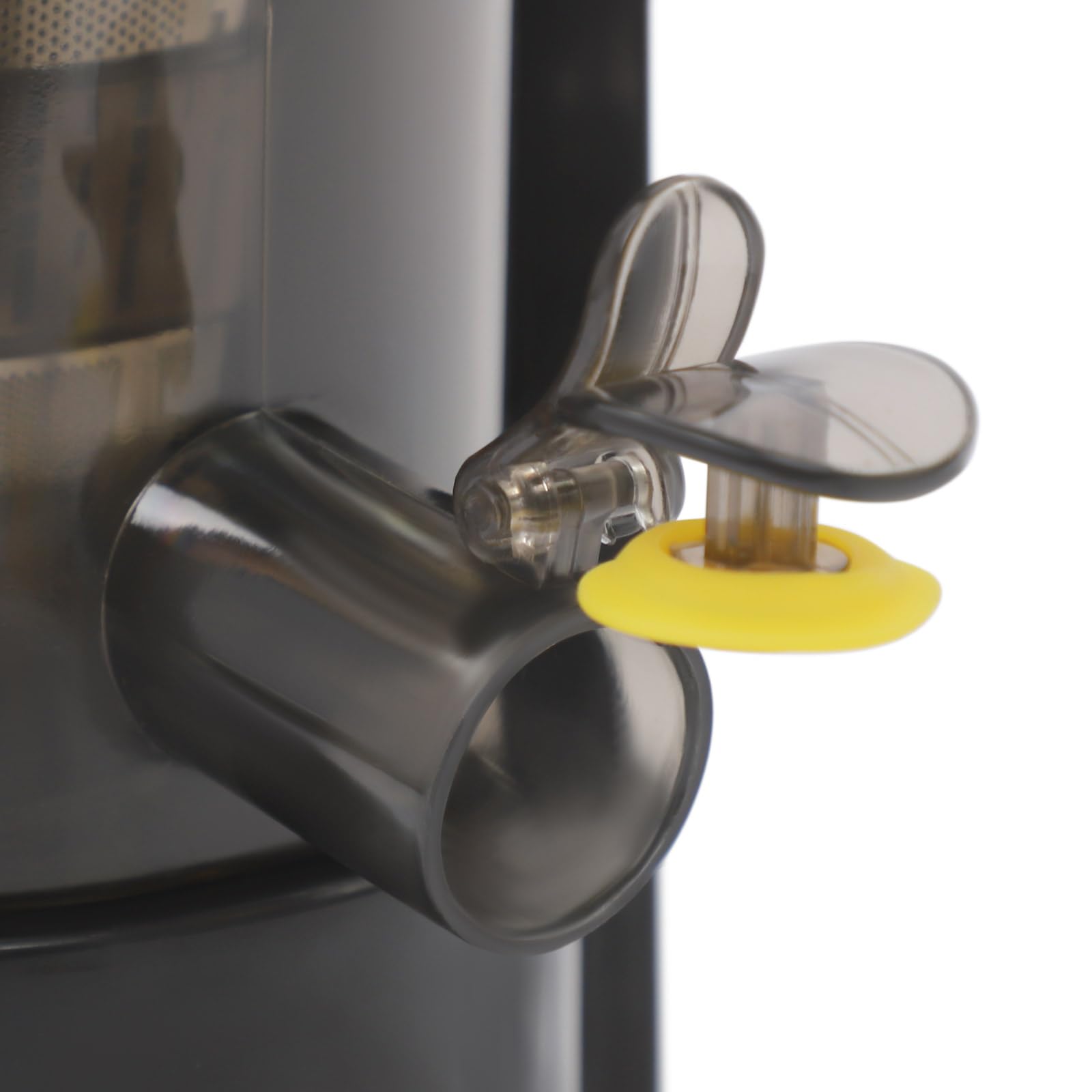 Centrifugeuse à froid en spirale - 800 W - Presse-fruits et légumes - Extracteur de jus lent pour grenades, pommes, oranges, pastèques, raisins (noir)