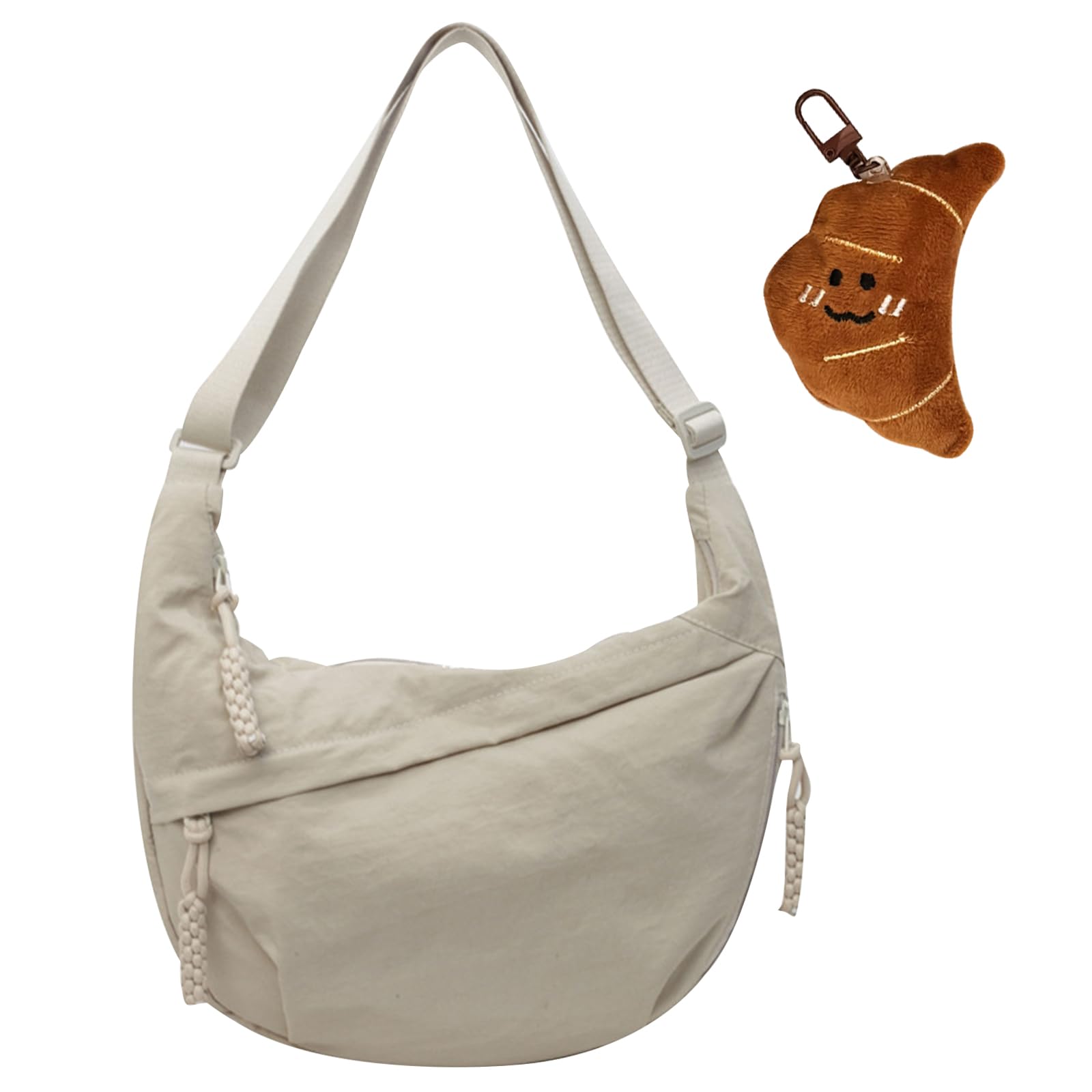 TYXHXTF Bolso de Media Luna para Mujer, Bandolera con Correa de Hombro Ajustable, para Viaje, Compras, Escuela, Oficina