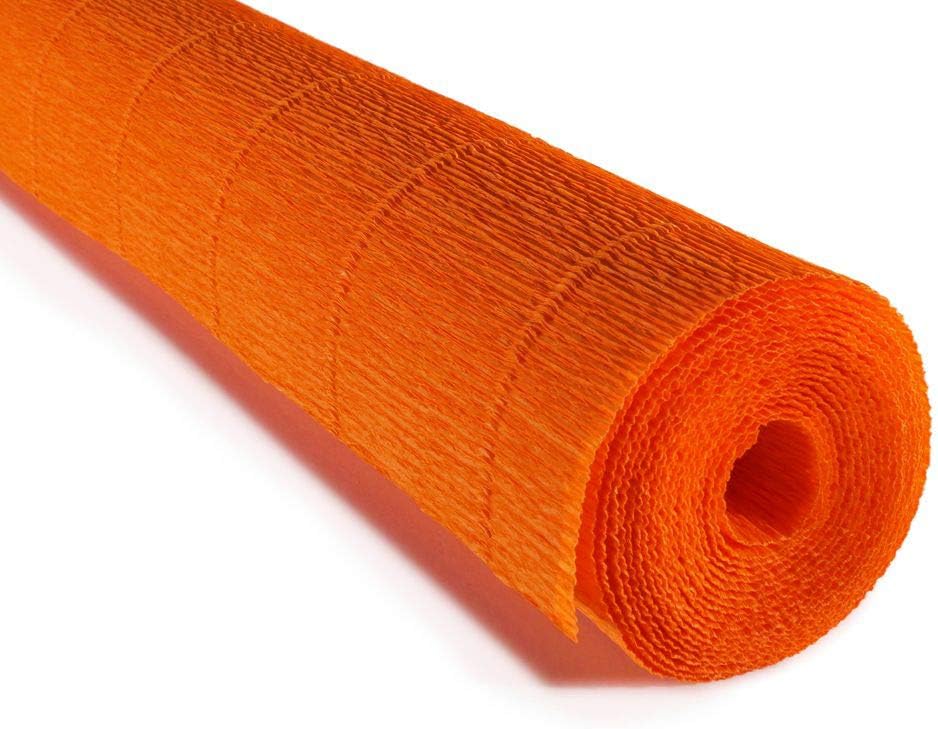 FloristryWarehouse Crepe Paper roll 180g (20 Inches Wide x 8ft Long) Iceland Poppies Orange (Shade 20E2)