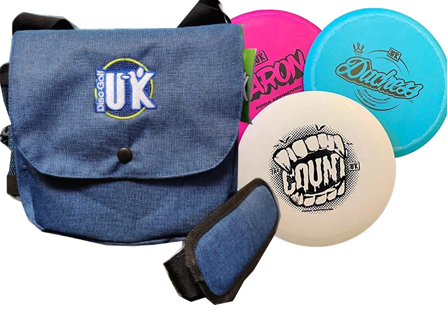 Buy Disc Golf UK Starter Set with 3 Discs and a DGUK Satchel Bag