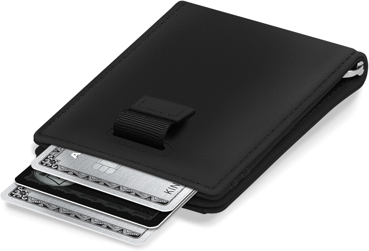 Kings Loot Money Clip Slim Minimalist Wallet for Men – RFID Blocking Leather Design with Money Clip – Front Pocket Bifold Holds 12 Cards – Stylish & Compact Wallets (Black) - Image 9