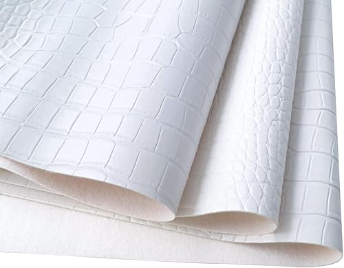 Miniatura 4 de Wento Piel de cocodrilo Tela de cuero PU Tela de cuero sintético Tela de cocodrilo Tela de tapicería de cuero por The Yard