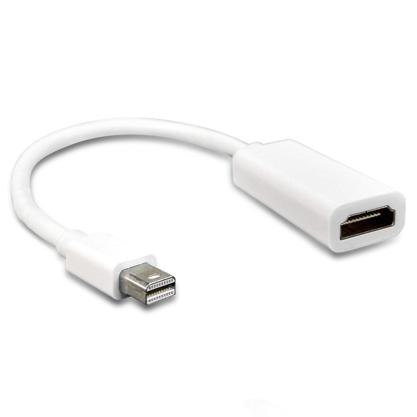 Etopbest Mini DisplayPort Thunderbolt | DP to HDMI Adapter Cable Thunderbolt to HDMI Cable Adapter Converter Cord for MacBook Pro Air iMac White (16cm)