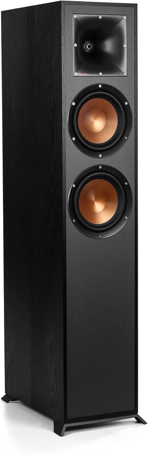 Klipsch R-620F Floorstanding Speaker with Tractrix Horn Technology | Live Concert-Going Experience in Your Living Room