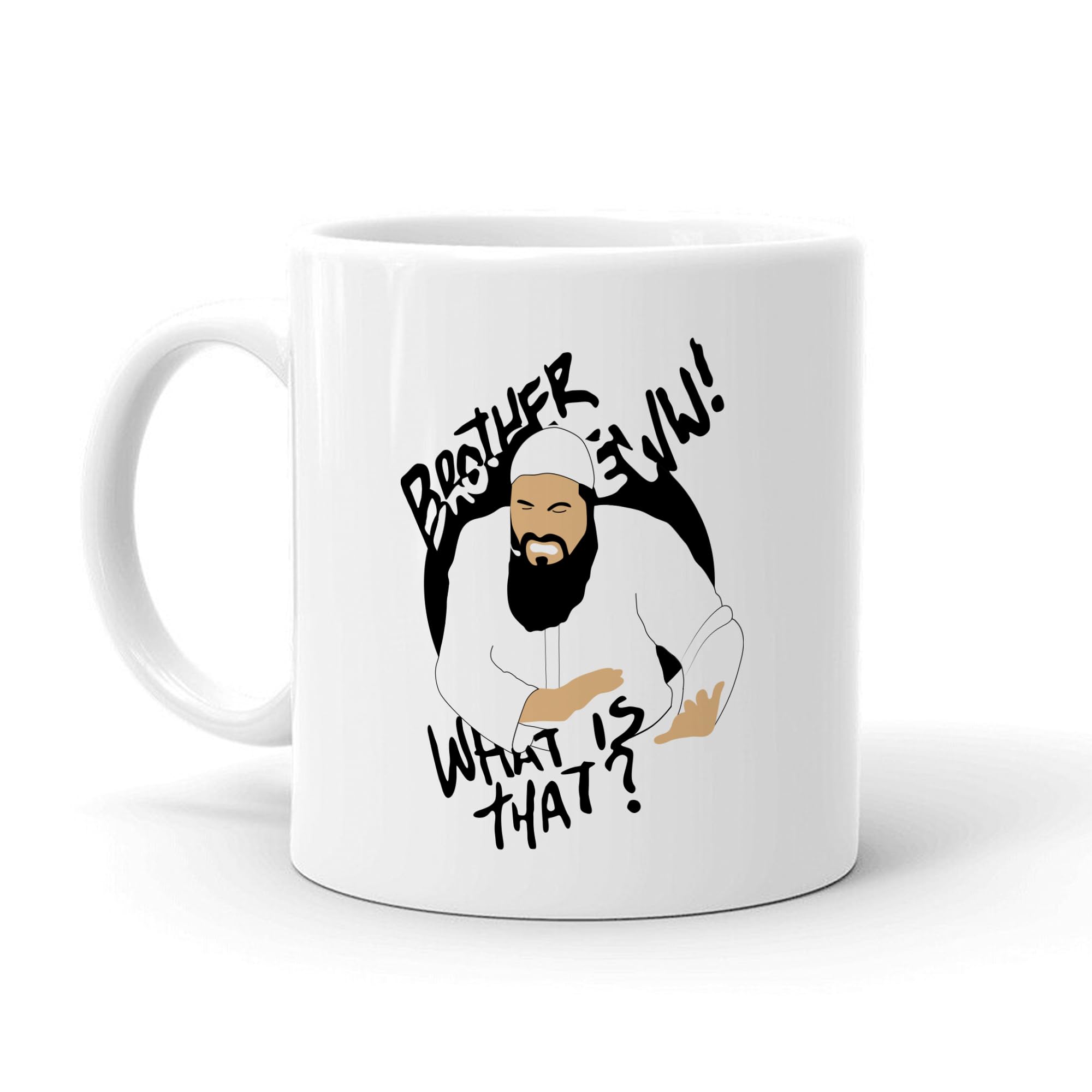 Spoil Your Wall Brother Eww Eww Brother Meme Mug – Funny Printed Ceramic Coffee Mug, 11oz White – Gift for Friends & Family