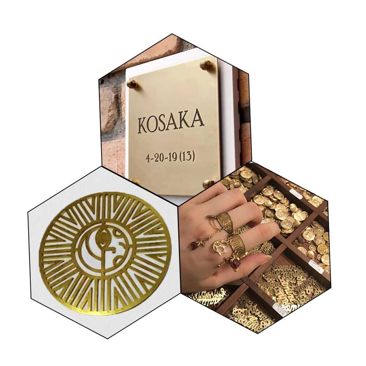 6 Lamiere Di Ottone 0.5 Mm - 50x50 Mm - Per Fai Da Te, Gioielli E Artigianato - H62 - Foto 8