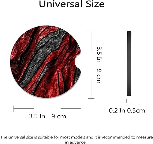 Miniatura 3 de Posavasos de coche de 3.5 pulgadas para portavasos, paquete de 2 posavasos de goma universales antideslizantes grandes para mujeres, accesorios