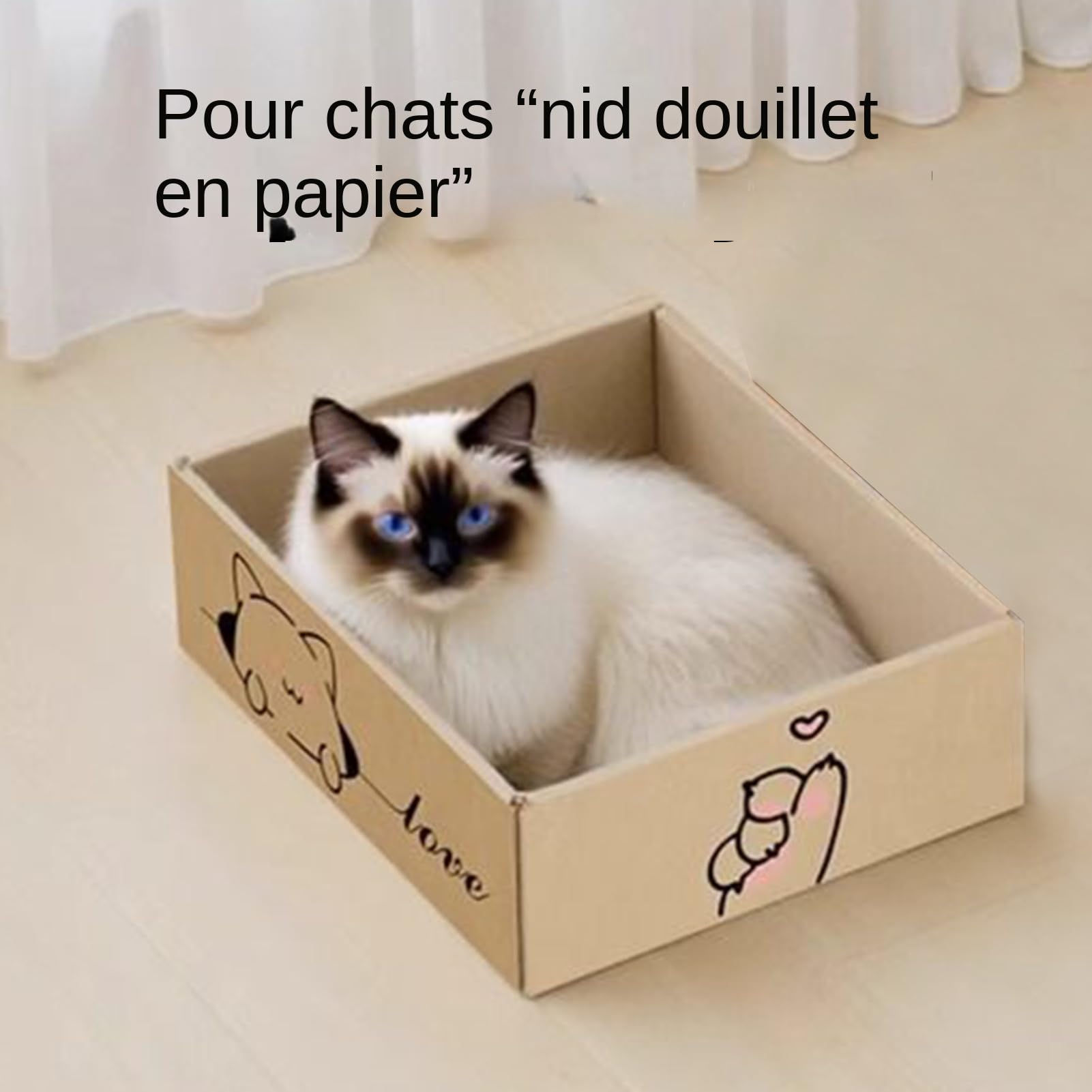 Tablero De Rascado Para Gatos Rascador de Interior de Cartón Corrugado | Cartón Corrugado Accesorio Mascotas Antiarañazos para Salud Entrenamiento Protección Muebles Hogar