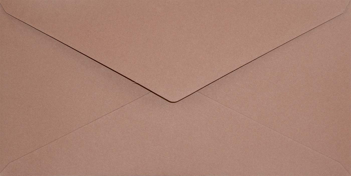 Netuno 25 Long Dark Pink envelopes DL 110 x 220 mm 4.33 x 8.66 in 120gsm Keaykolour Rosebud Elegant Invitation Envelope Colourful Recycled envelopes for Letters Flyers Business Cards Weddings — image 1