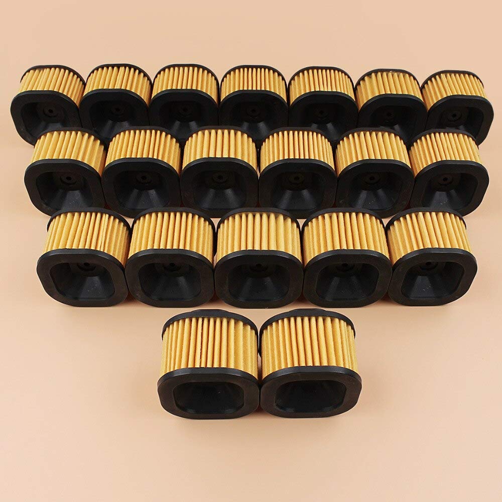 20 filtros de aire resistentes compatibles con Husq-varna 372 XP, 372XP Gasolina Motosierra (tipo cuadrado) piezas de motor de motosierra