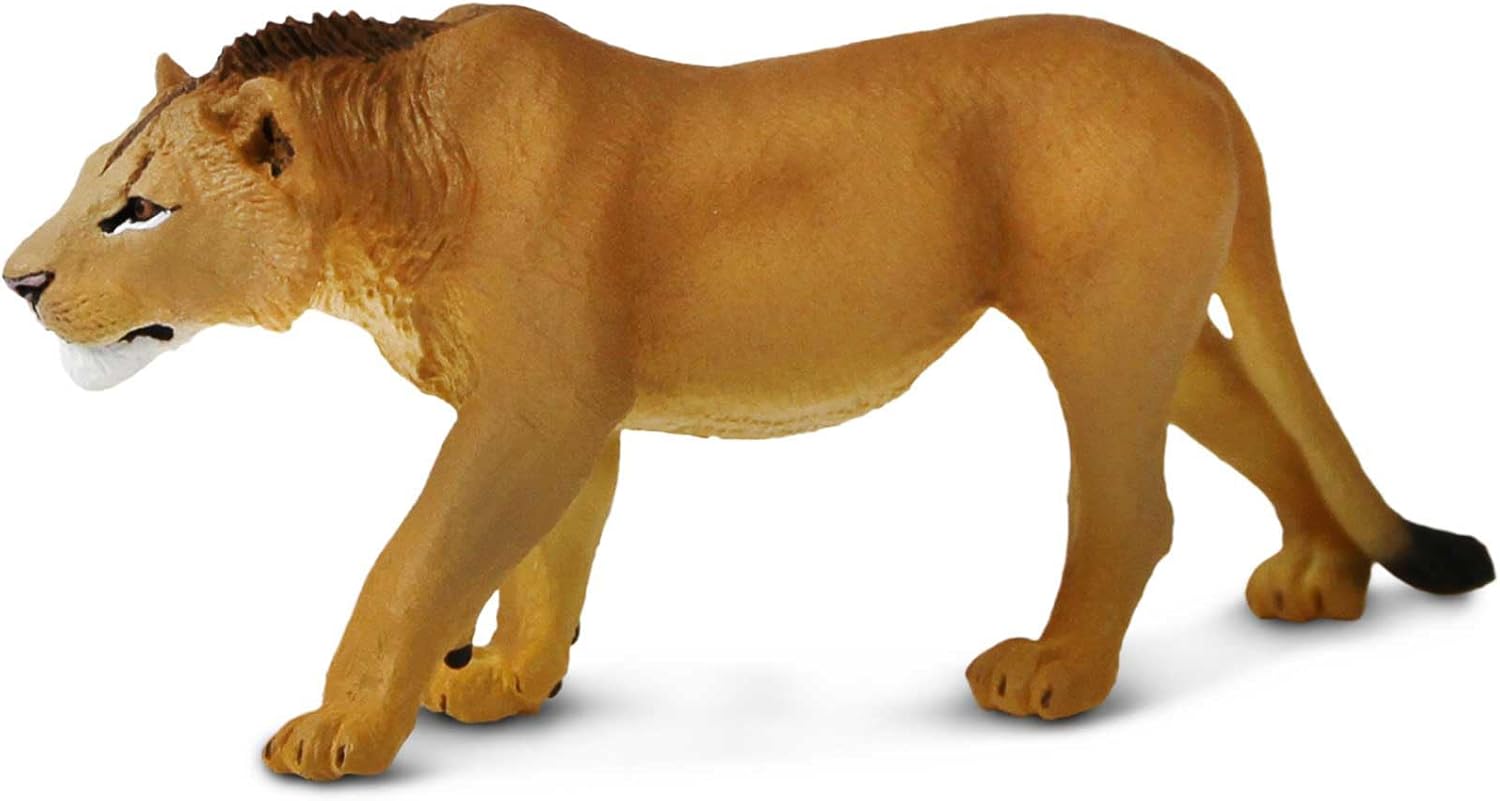 Safari Ltd. Adolescent Male Lion - Detailed 6" Wildlife Figurine - Educational Toy for Boys, Girls, and Kids Ages 3+