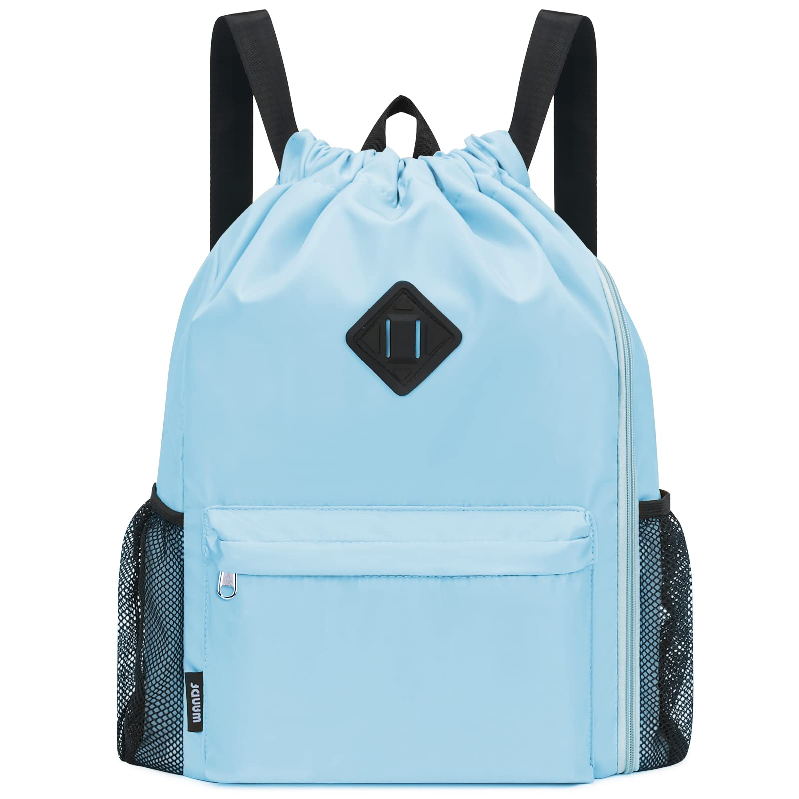 Drawstring Backpack with Shoe Compartment Water Resistant  display picture 2