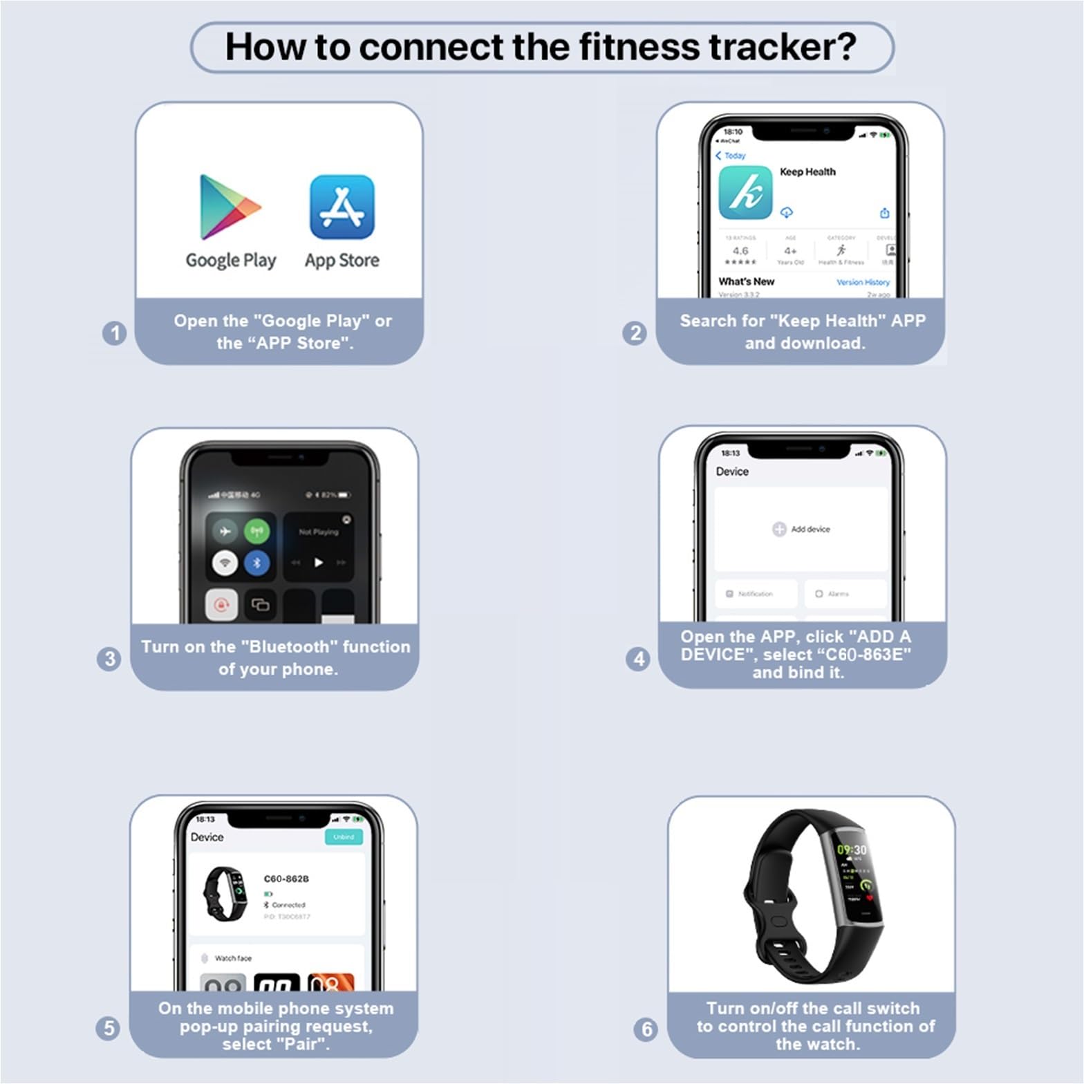 Cubonic Fitness Tracker,Smart Watch,Heart Rate Monitor with 1.10'' AMOLED Touch Color Screen,5 ATM Waterproof,Step Counter for Walking Activity Tracker,Sleep Monitor for Women Men 2