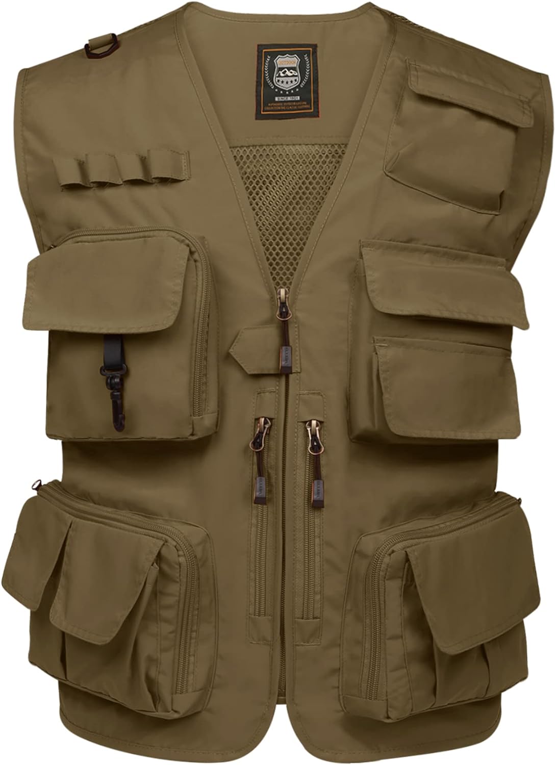 PEHMEA Men's Fishing Vest Utility Detachable Summer Vests with Pockets for Safari Travel Outdoor Work Photo Cargo Fly