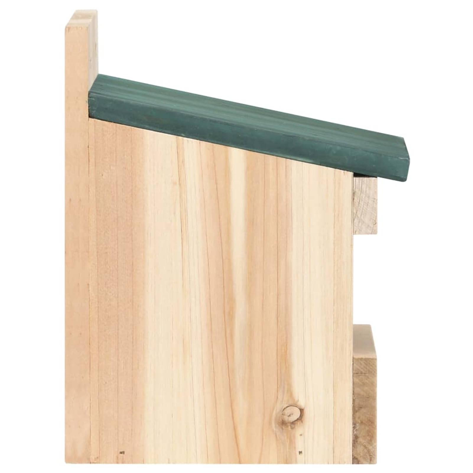 Gecheer Nido de pájaros de Madera para Exterior con Techo Verde - Refugio para Aves, fácil de Limpiar, 12 x 16 x 20 cm YHSLYDZJ-47246ES