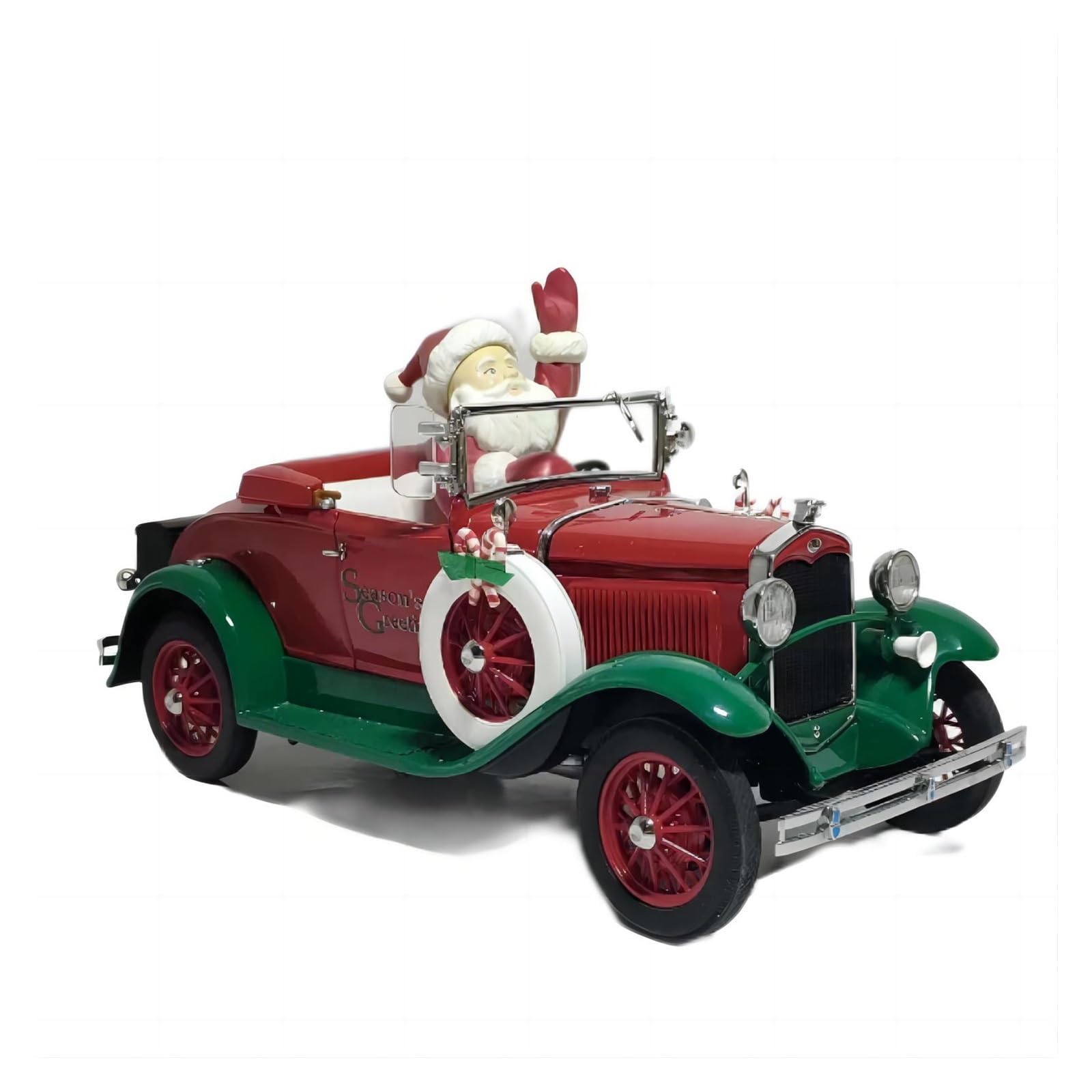 Replica Treno Regalo Del Giocattolo Modello Auto Statica Metallo Limitato Di Simulazione Lega D'epoca 1 24 Babbo Natale 1931