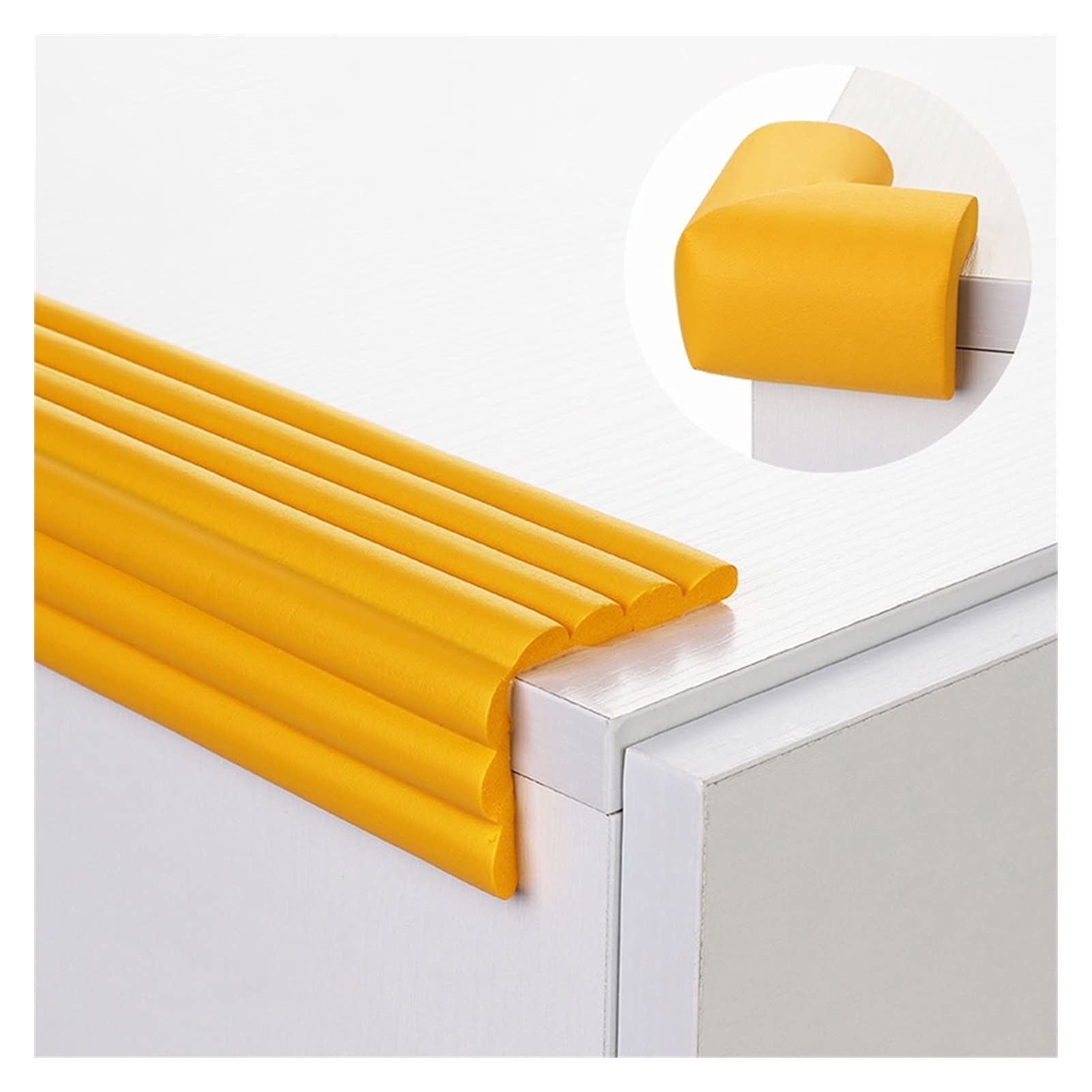 Protezioni per Angoli, 5M, Strisce Anti-collisione for Bambini Bordi for Angoli for la casa Comodino for mobili Borsa Morbida Crash Pad(Gray)