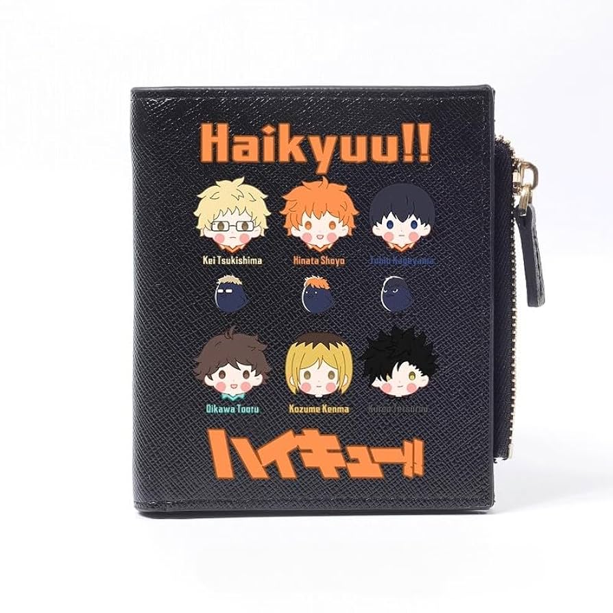 Amazon.co.jp: ハイキュー!! 財布 二つ折り財布 財布 本革 日向