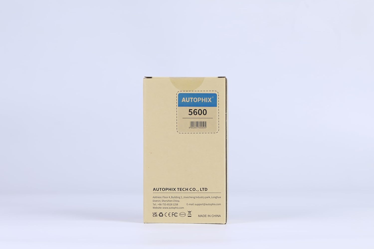 Back view of the AUTOPHIX 5600 product box with specifications