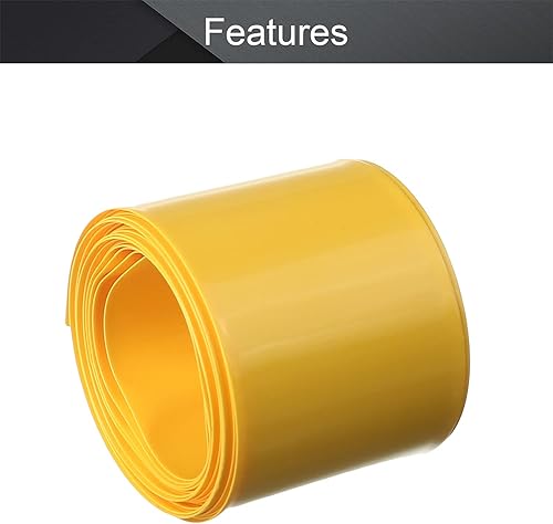 Miniatura 3 de Othmro Kit de tubos termorretráctiles de batería de 6.56 pies, tubo termorretráctil de PVC con aislamiento de ancho de 1.18 pulgadas, tubo retráctil