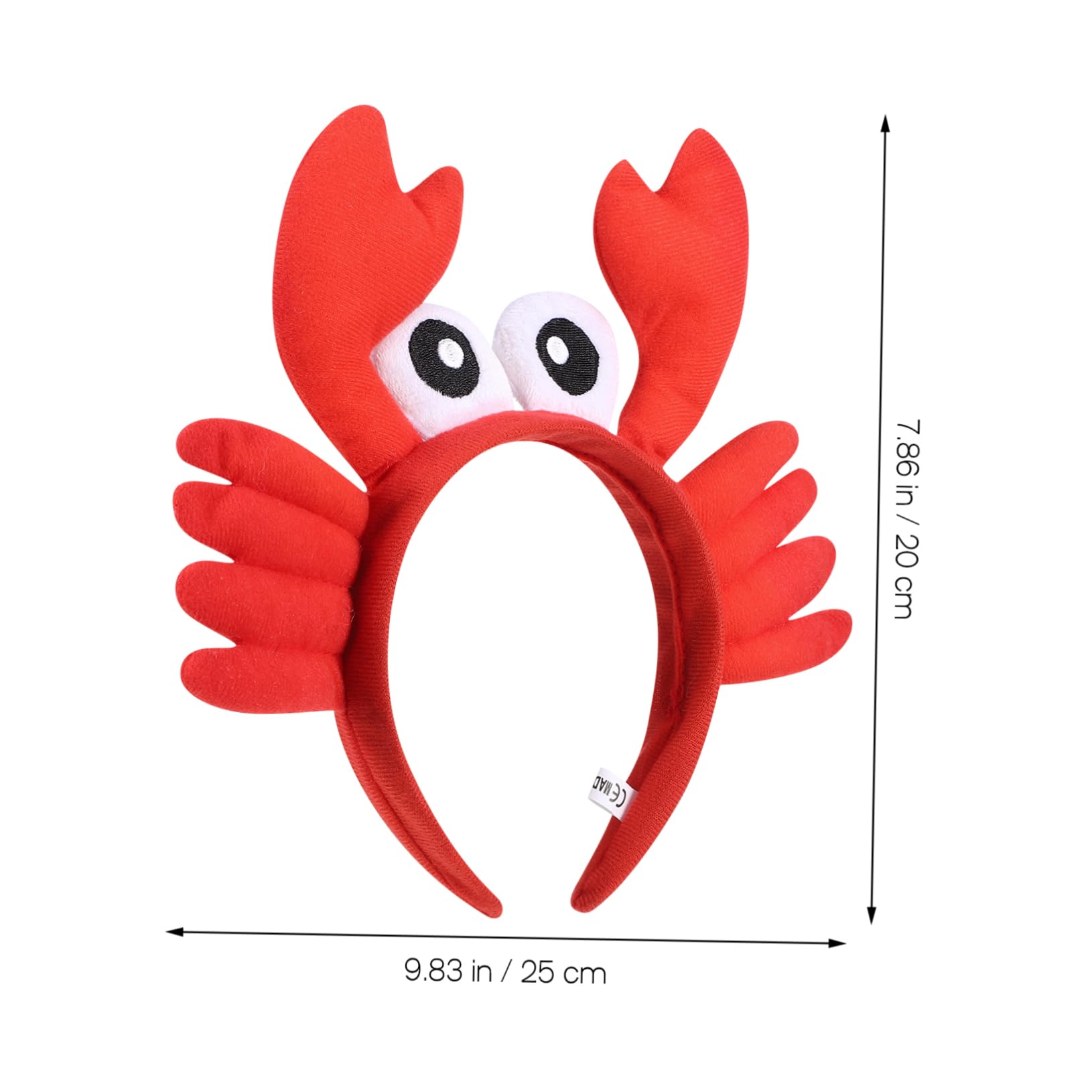 Zerodeko Diadema De Cangrejo Grande Para Niñas Accesorios De Cosplay Diademas Divertidas Para Fiestas Diseño Y Ligero Para Fotos Y Celebraciones 2 Piezas X 5