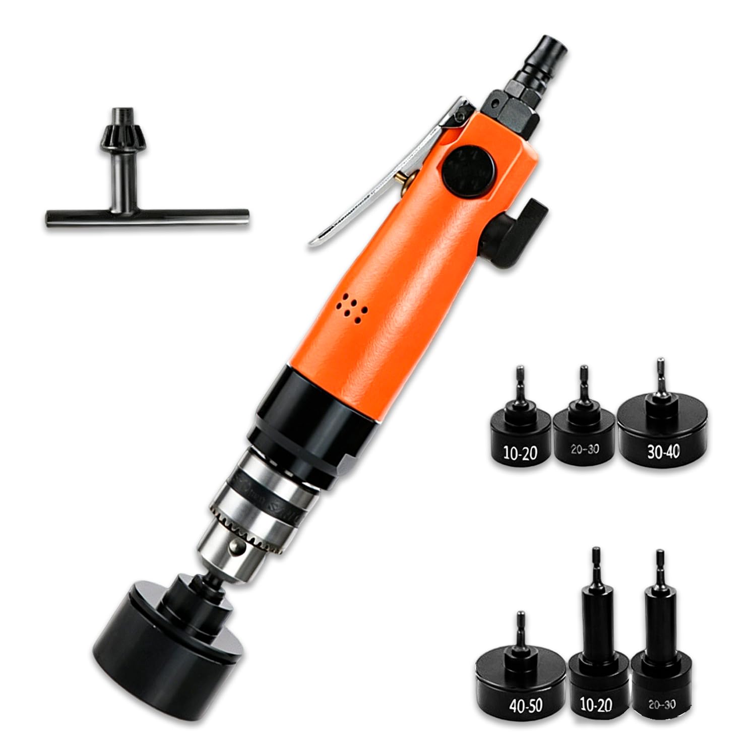 WTRYRN Portable Pneumatic Bottle Capper, Handheld Air Cap Sealer with Adjustable Torque, 10-50mm Cap Size, for DIY & small commercial filling