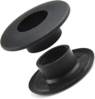 10 piezas de repuesto para barras de futbolín de 16 mm para barras de futbolín, apto para placas de 24-34 mm de grosor, color negro