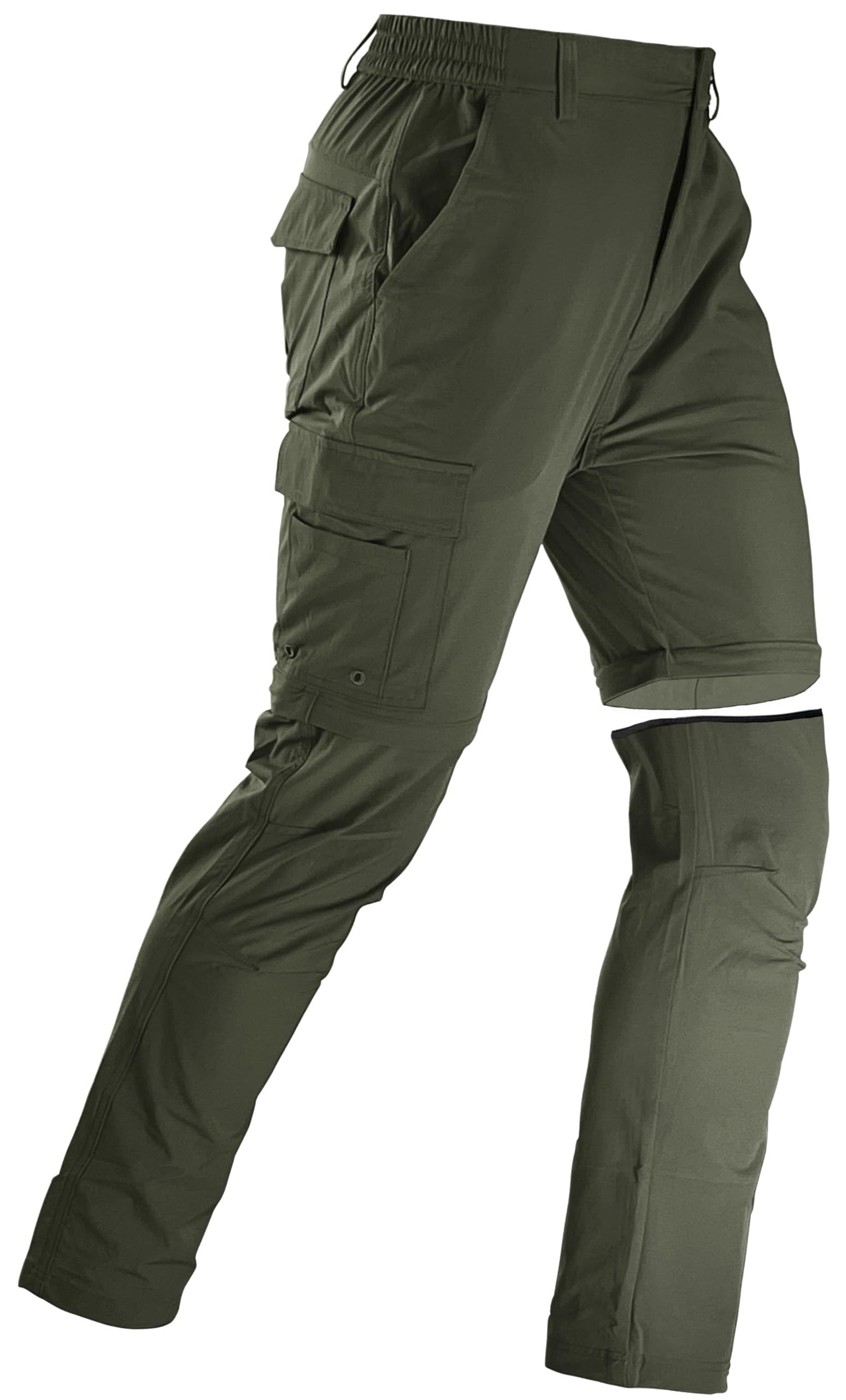 Pantalon De Randonnée Homme Convertible - Imperméable, Séchage Rapide, Léger, Avec Multiples Poches