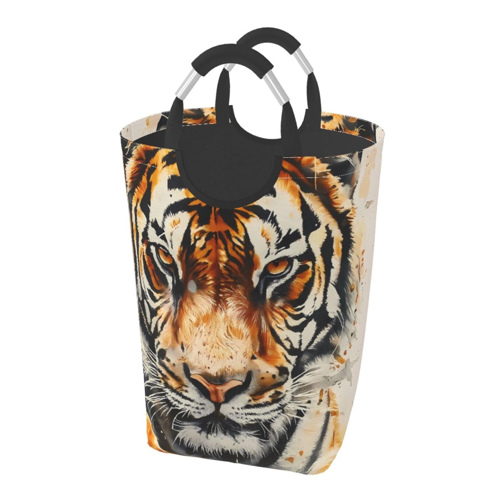 Panier à linge imperméable pour salle de bain tigre pliable